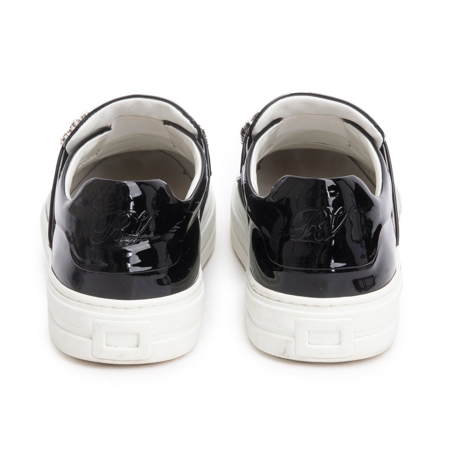 Roger Viver Black Patent Leather Sneaky Viv Sneakers, Size 35