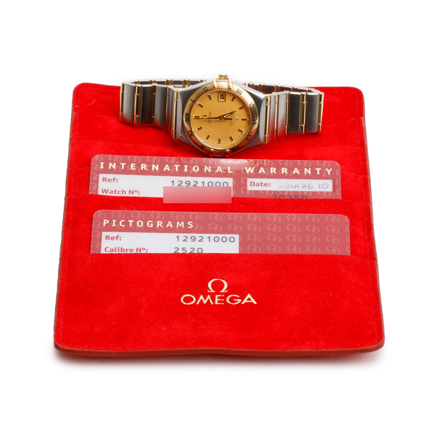 Omega Stainless Steel & 18k Yellow Gold Constellation 27.5 MM Automatic Watch w/ Papers