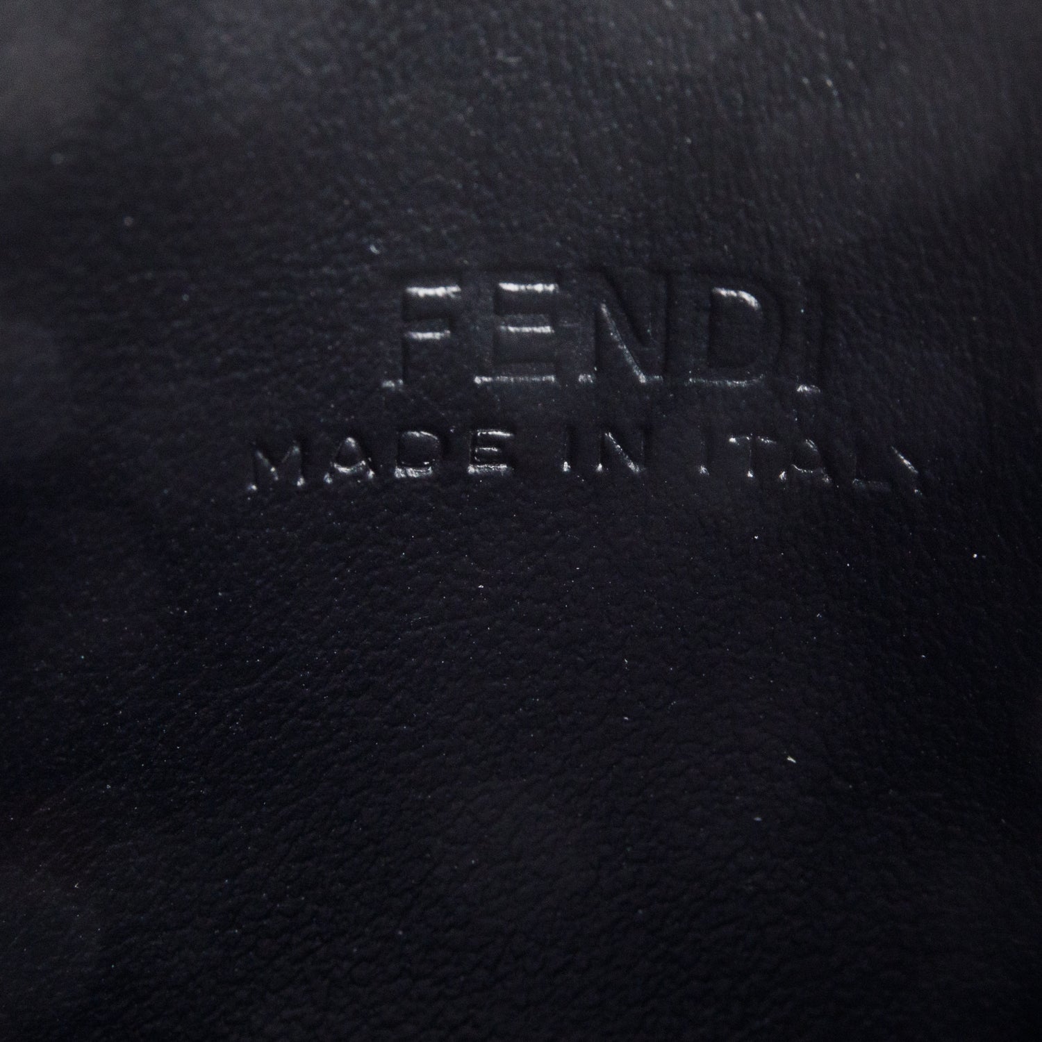 Fendi 2023 Black Calfskin Leather FF Diamonds Card Case w/ Box