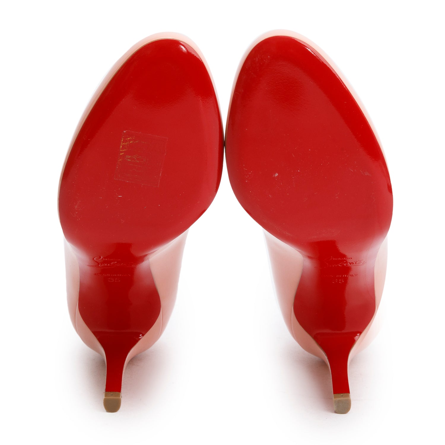 Christian Louboutin Pink Patent Leather Fifille 85 Pumps, Size 35 w/ Box & Receipt