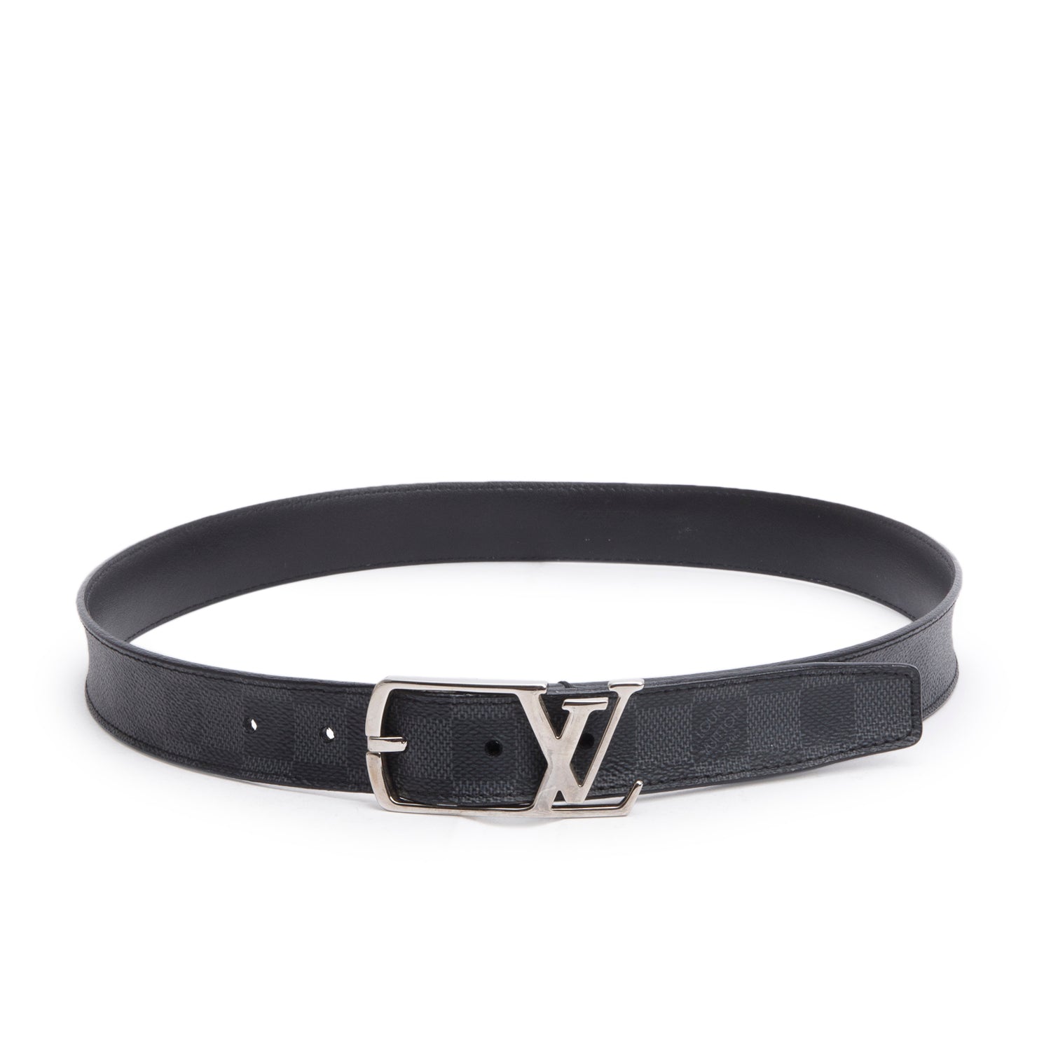 Louis Vuitton Damier Graphite Neogram 30 MM Belt 85 34