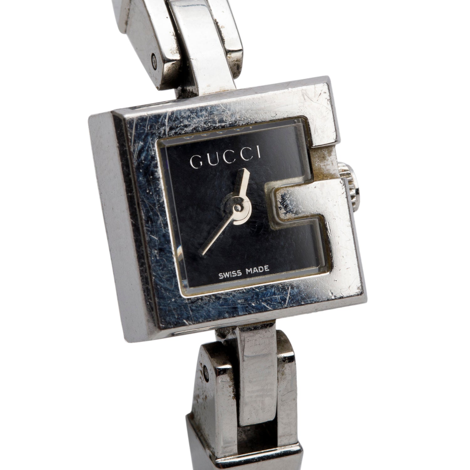 Gucci Stainless Steel Black Dial 102 Series 14 MM Watch