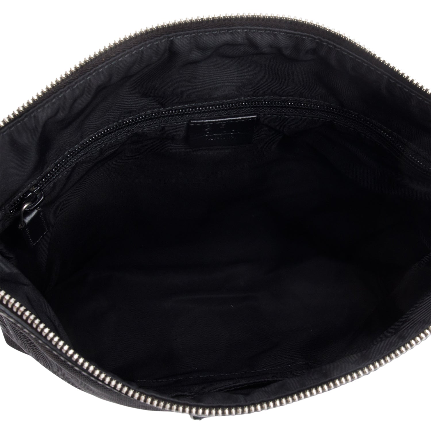 Gucci Black Techno Canvas Web Messenger Bag