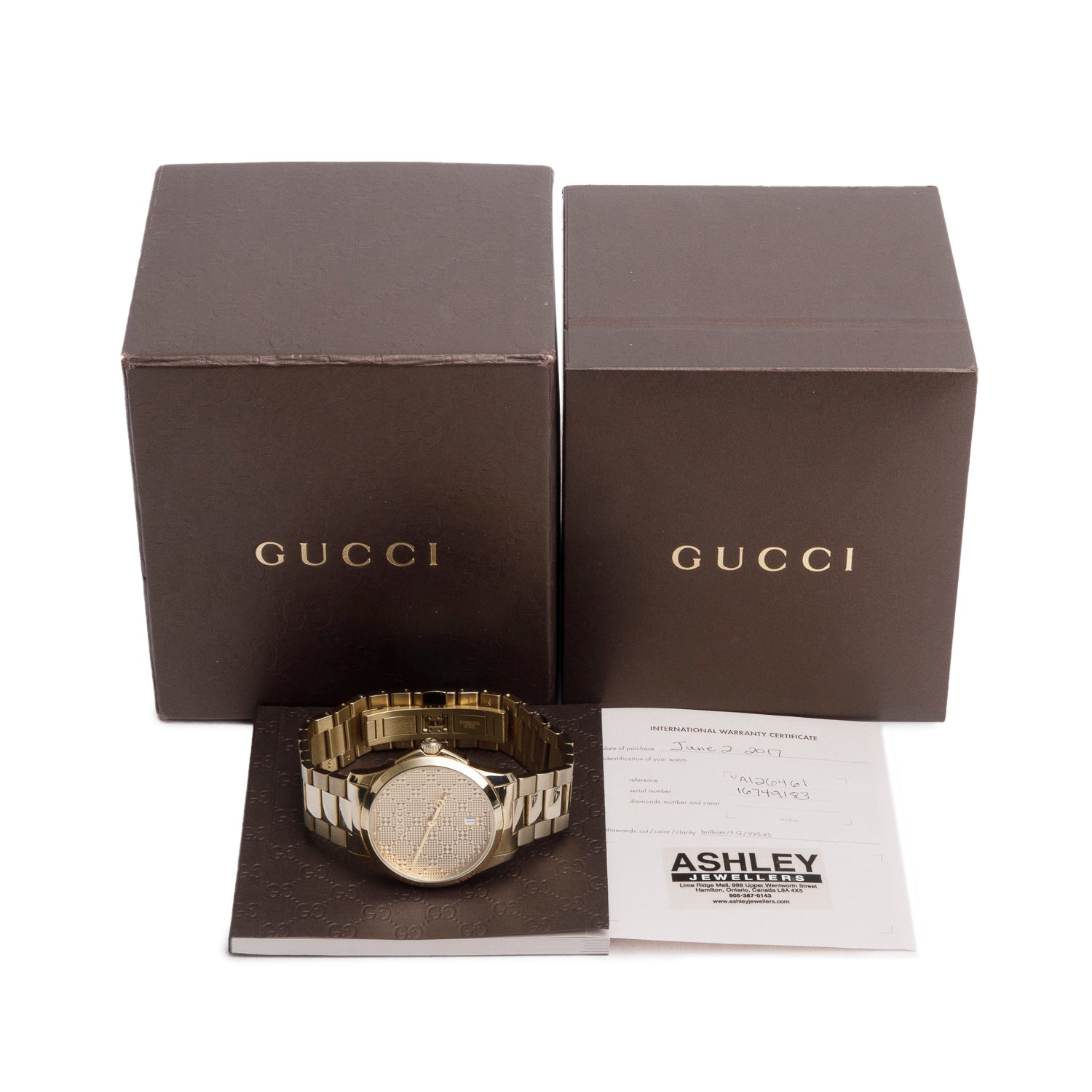 Gucci Yellow-Gold Plated Stainless Steel G-Timeless 38 MM Quartz Watch w/ Box