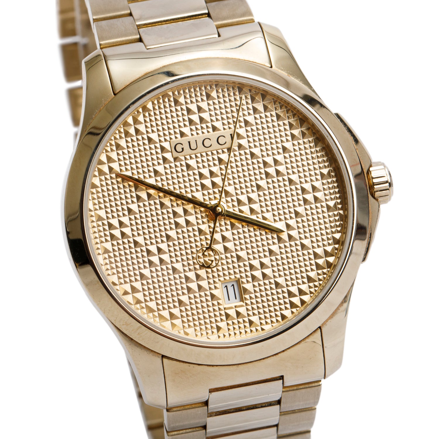Gucci Yellow-Gold Plated Stainless Steel G-Timeless 38 MM Quartz Watch w/ Box