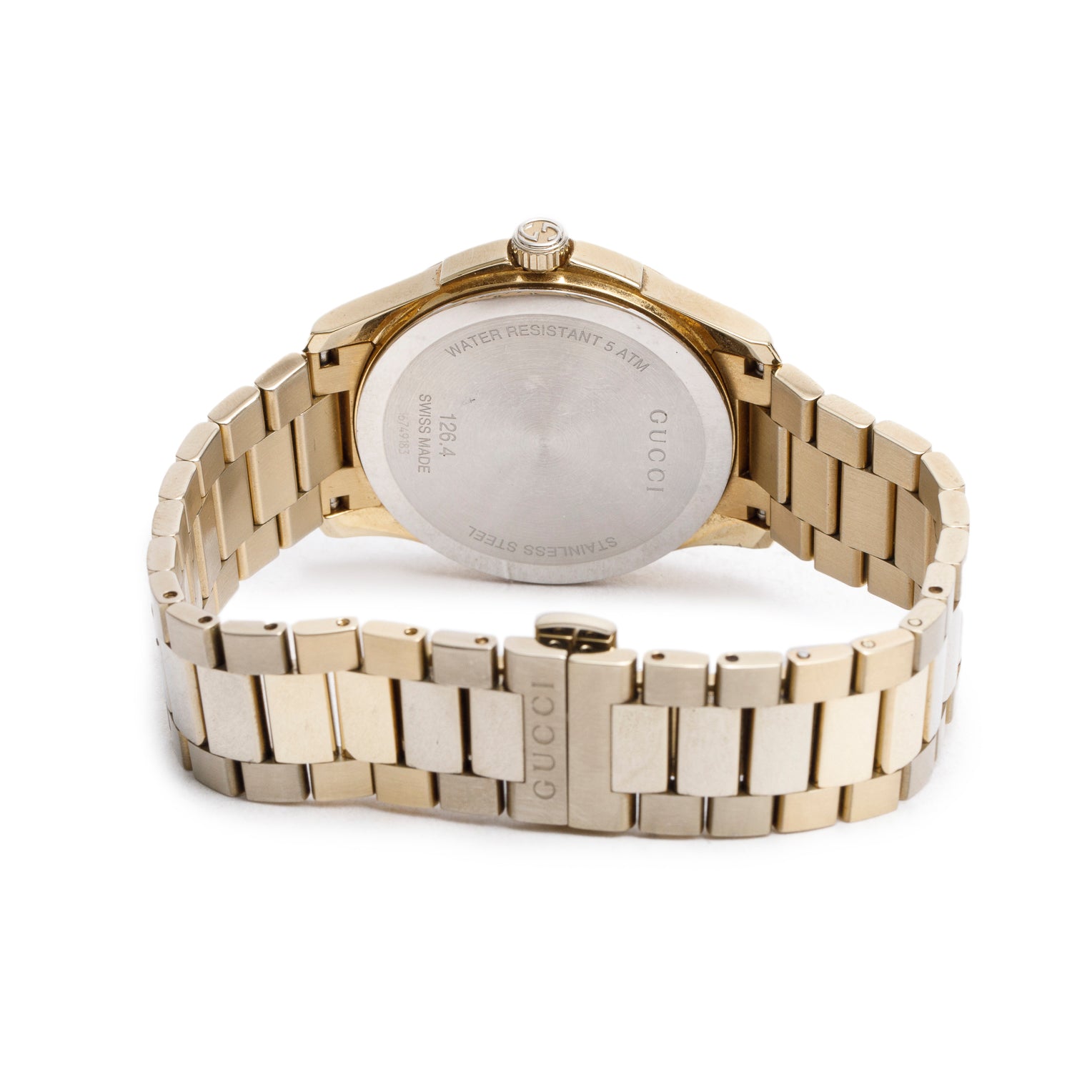 Gucci Yellow-Gold Plated Stainless Steel G-Timeless 38 MM Quartz Watch w/ Box