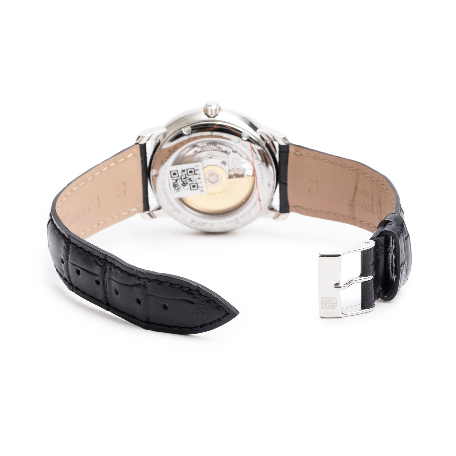 Frederique Constant Stainless Steel 40 MM Classic Heart Beat Moonphase Date Automatic Watch w/ Box