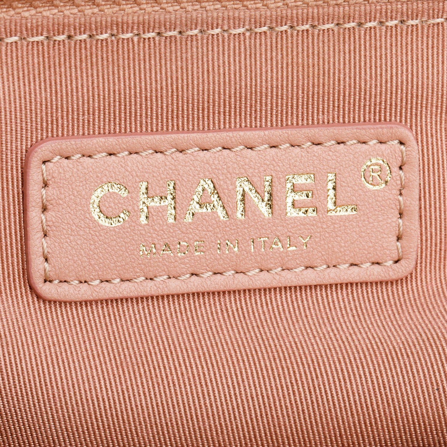 Chanel Taupe Calfskin Quilted Large Label Click Flap Bag