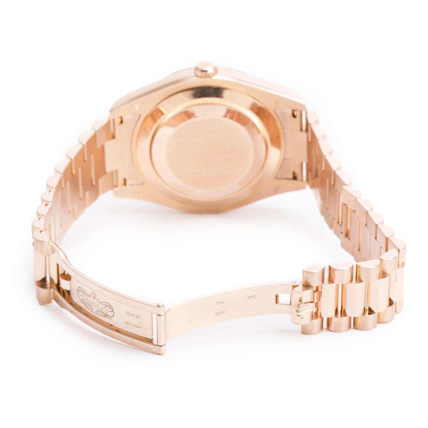 Rolex 18k Everose Gold Day Date II 41 MM President Watch Chocolate Roman Dial 218235 w/ Box & Papers