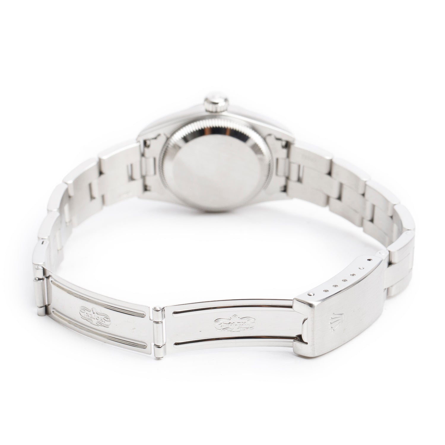 Rolex Stainless Steel Oyster Perpetual 26 MM Automatic Watch Black Dial 67194 w/ Box