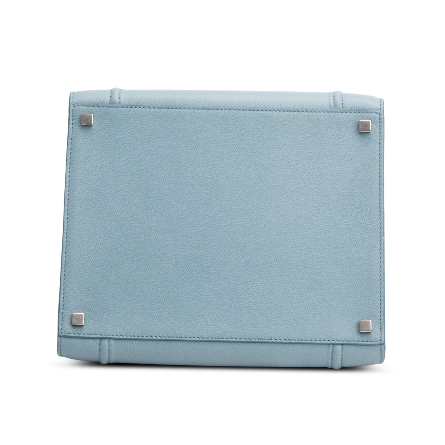 Celine Blue Grained Calfskin Medium Phantom Luggage