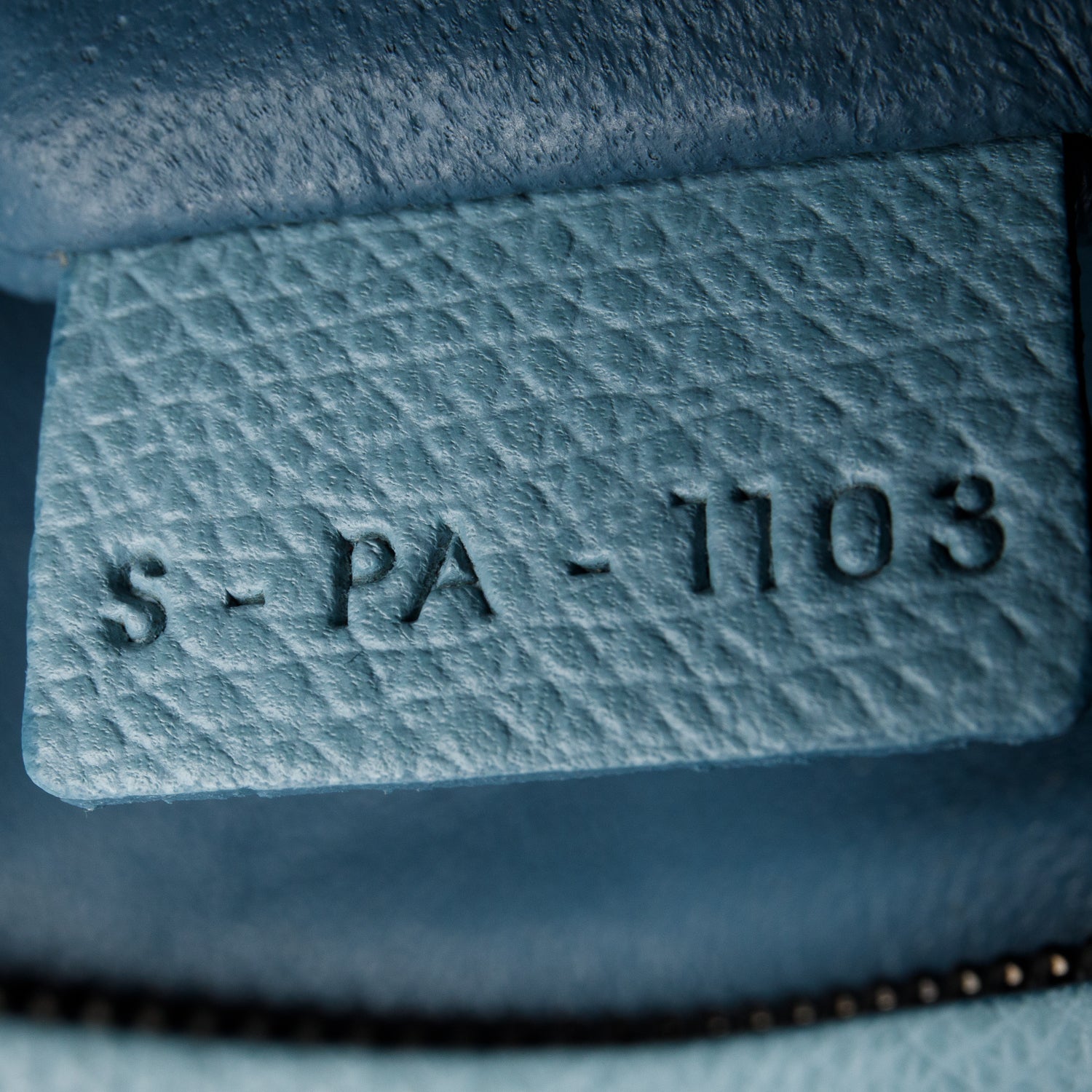 Celine Blue Grained Calfskin Medium Phantom Luggage