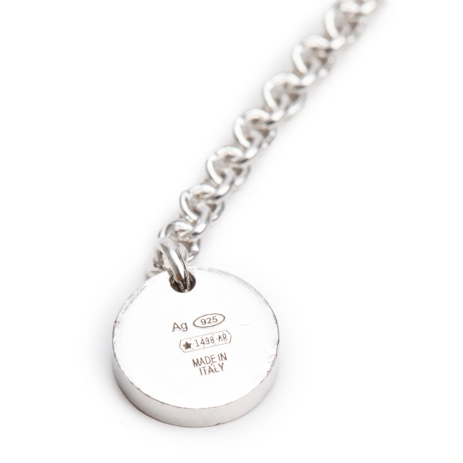 BVLGARI Sterling Silver Save The Children Black Onyx Pendant Necklace w/ Box