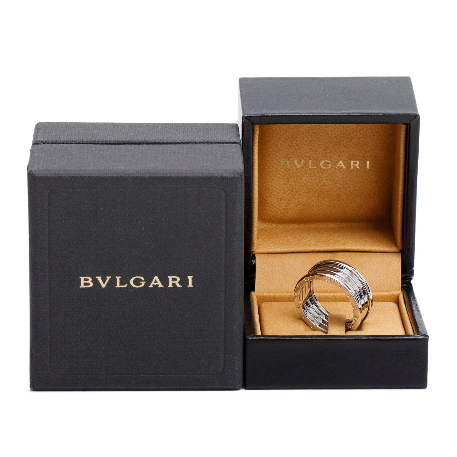 BVLGARI 18k White Gold B.Zero1 Four-Band Ring, Size 63 10