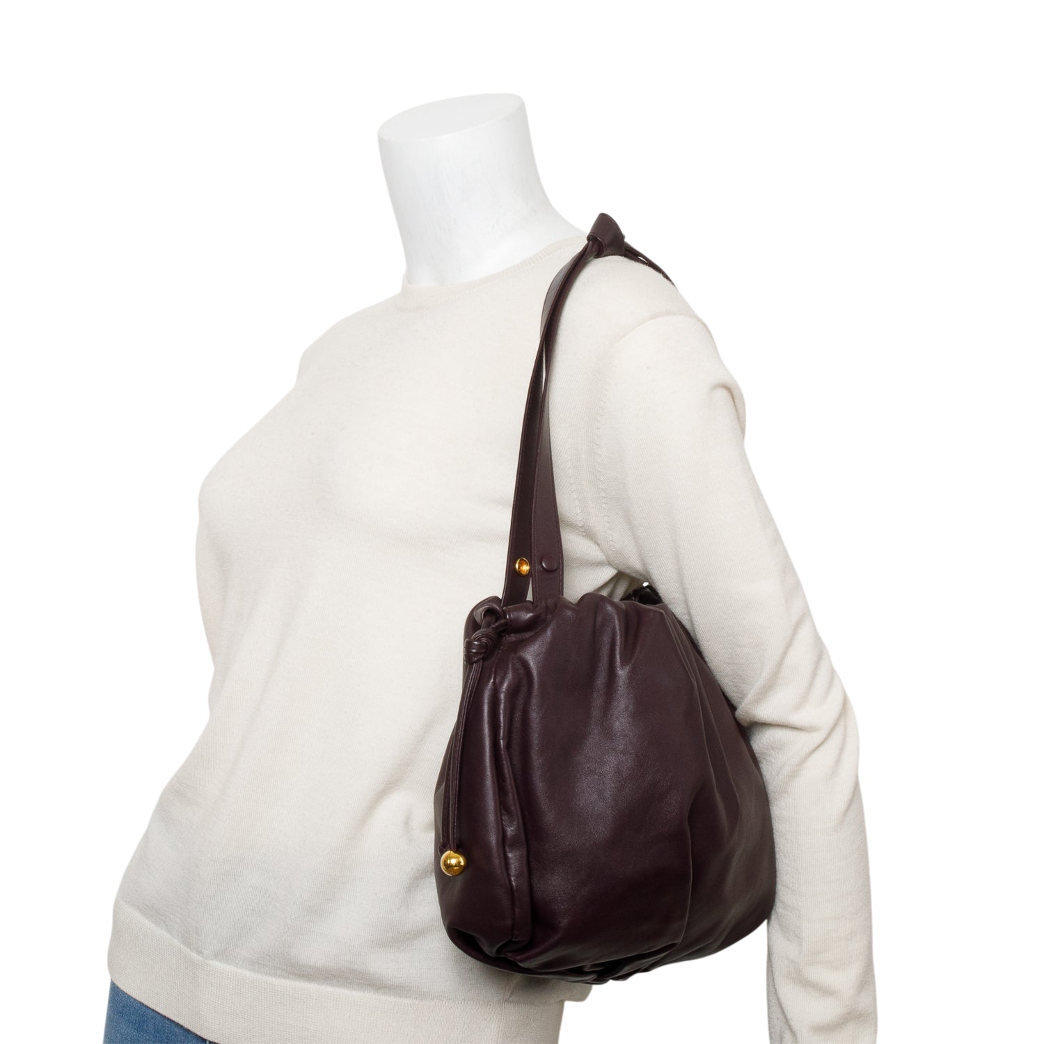 Bottega Veneta Burgundy Nappa Leather The Bulb Bag