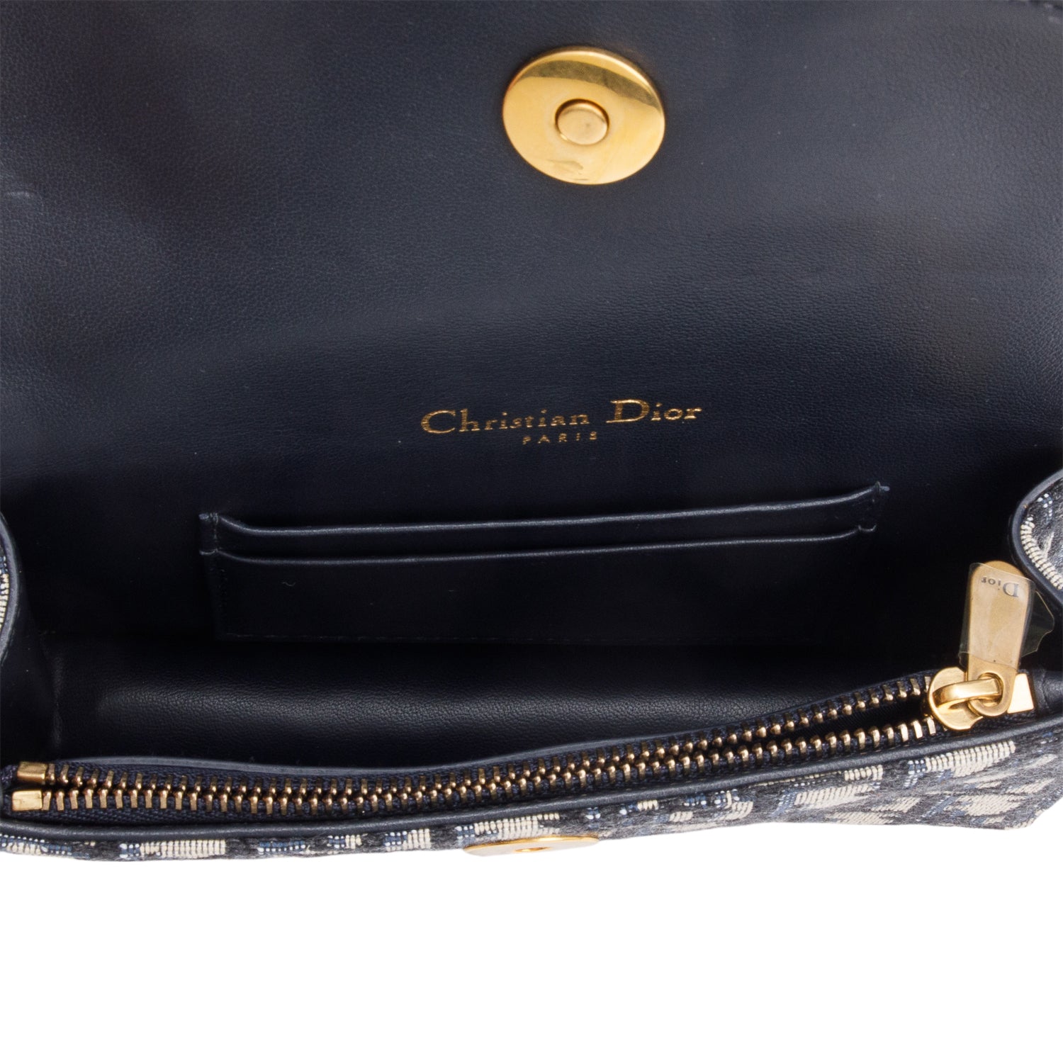 Christian Dior Oblique Saddle Belt Pouch w/ Box