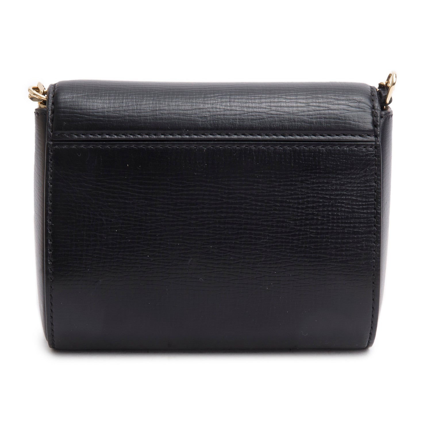 Givenchy Black Textured Calfskin Mini Pandora Box Chain Bag