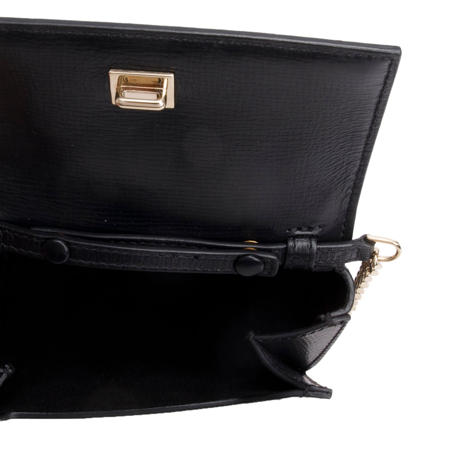 Givenchy Black Textured Calfskin Mini Pandora Box Chain Bag