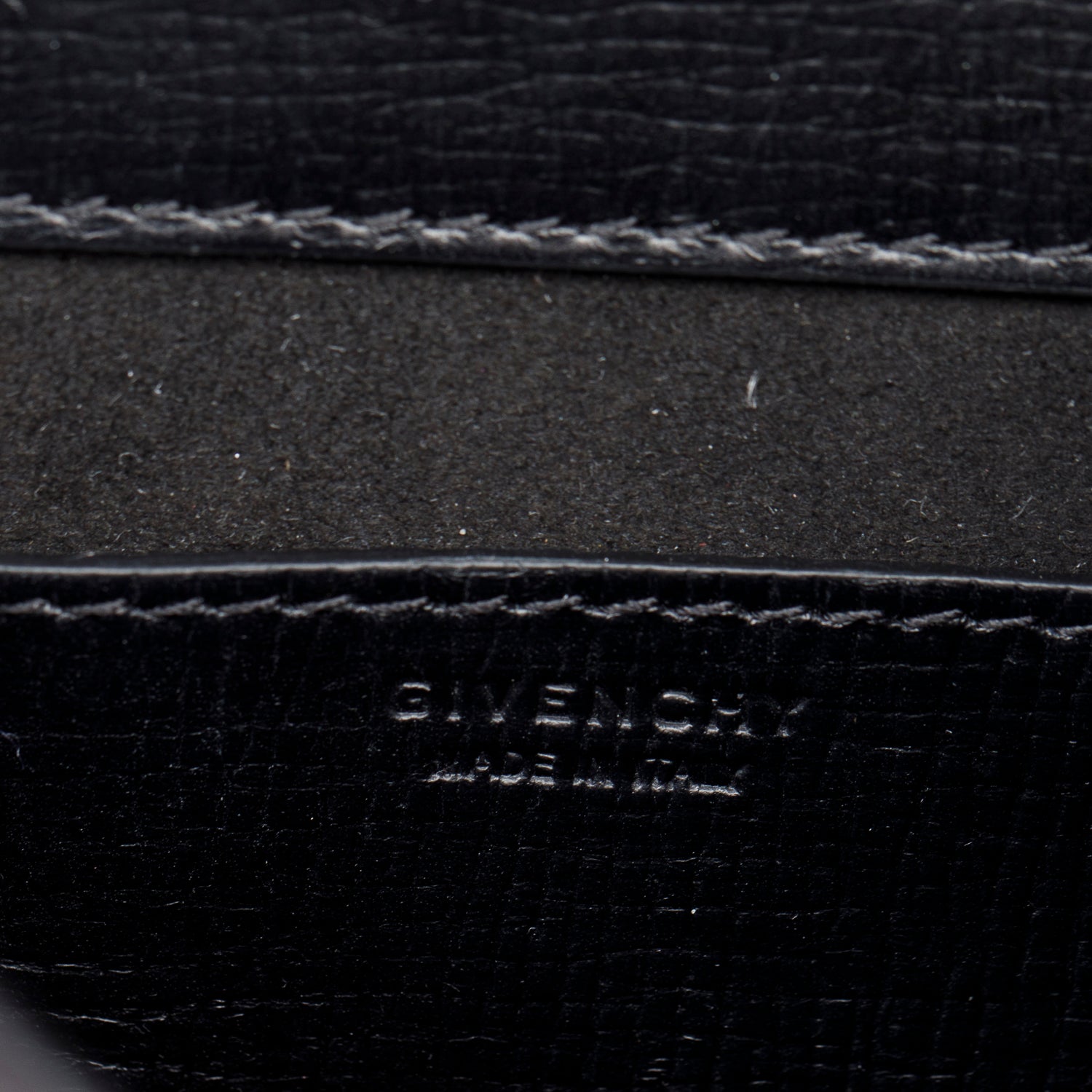 Givenchy Black Textured Calfskin Mini Pandora Box Chain Bag