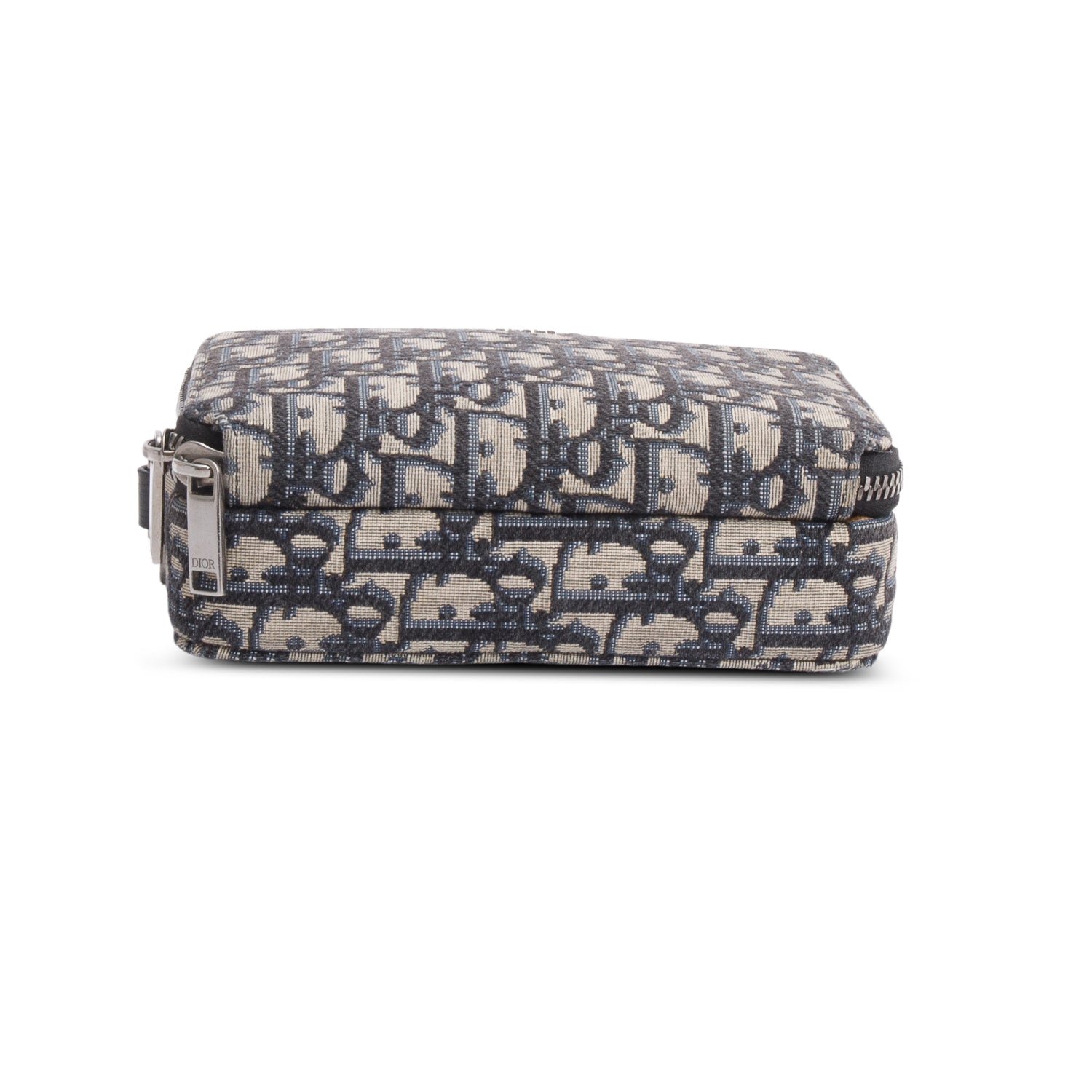 Christion Dior 2020 Oblique Jacquard Zipped Pouch Crossbody w/ Box & Strap