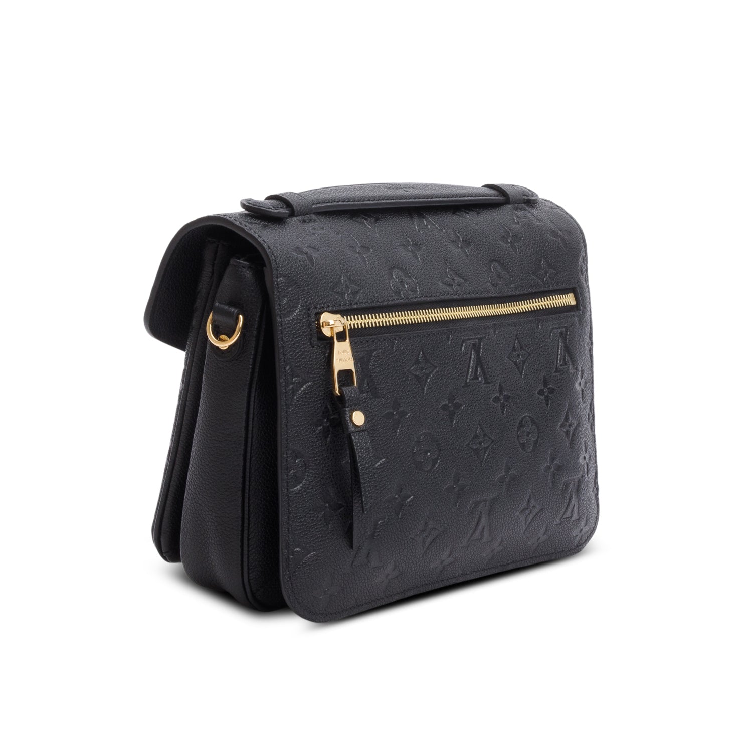Louis Vuitton Black Monogram Empreinte Leather Pochette Metis w/ Box