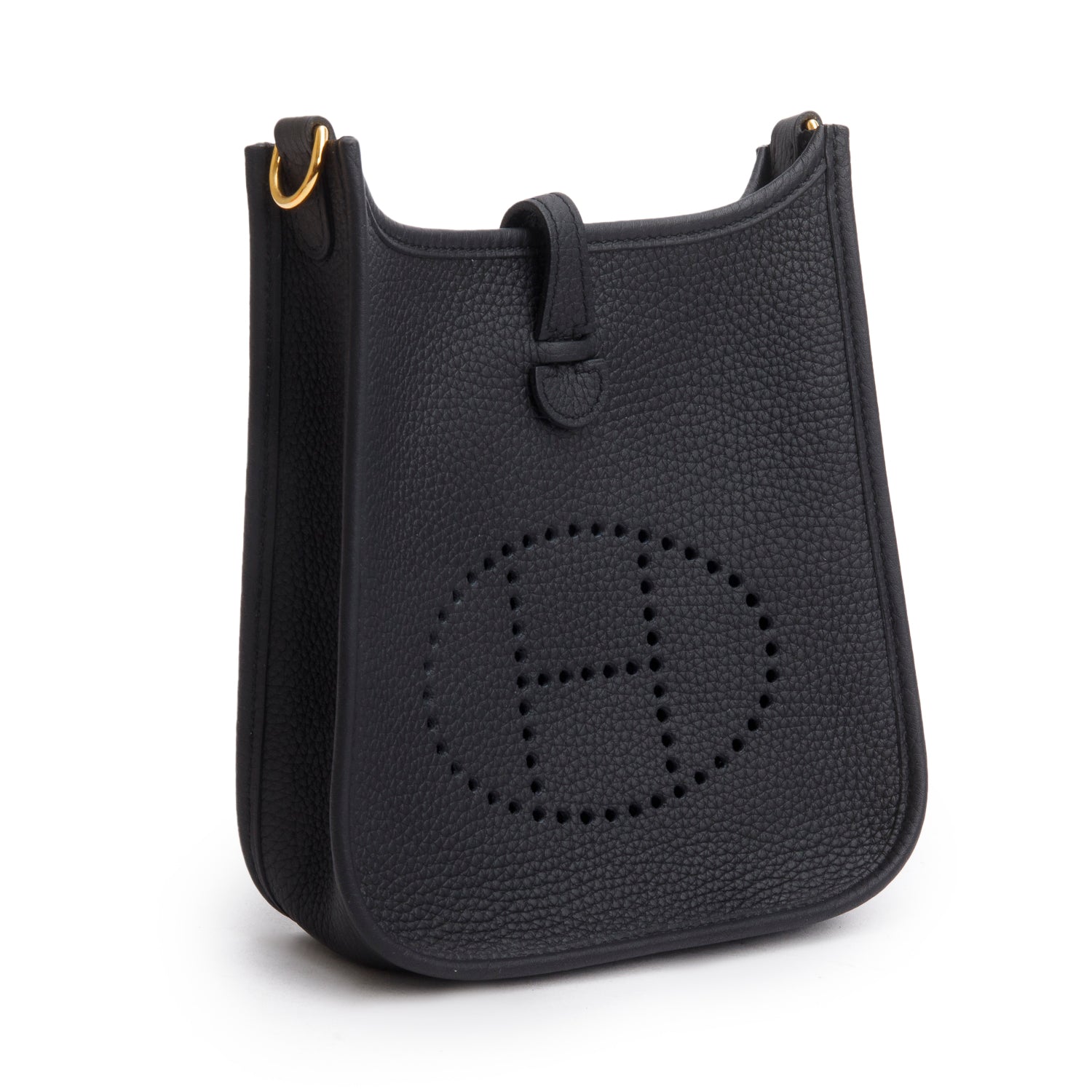 Hermes 2024 Noir Taurillon Clemence Amazone Evelyne TPM 16 w/ Box & Receipt