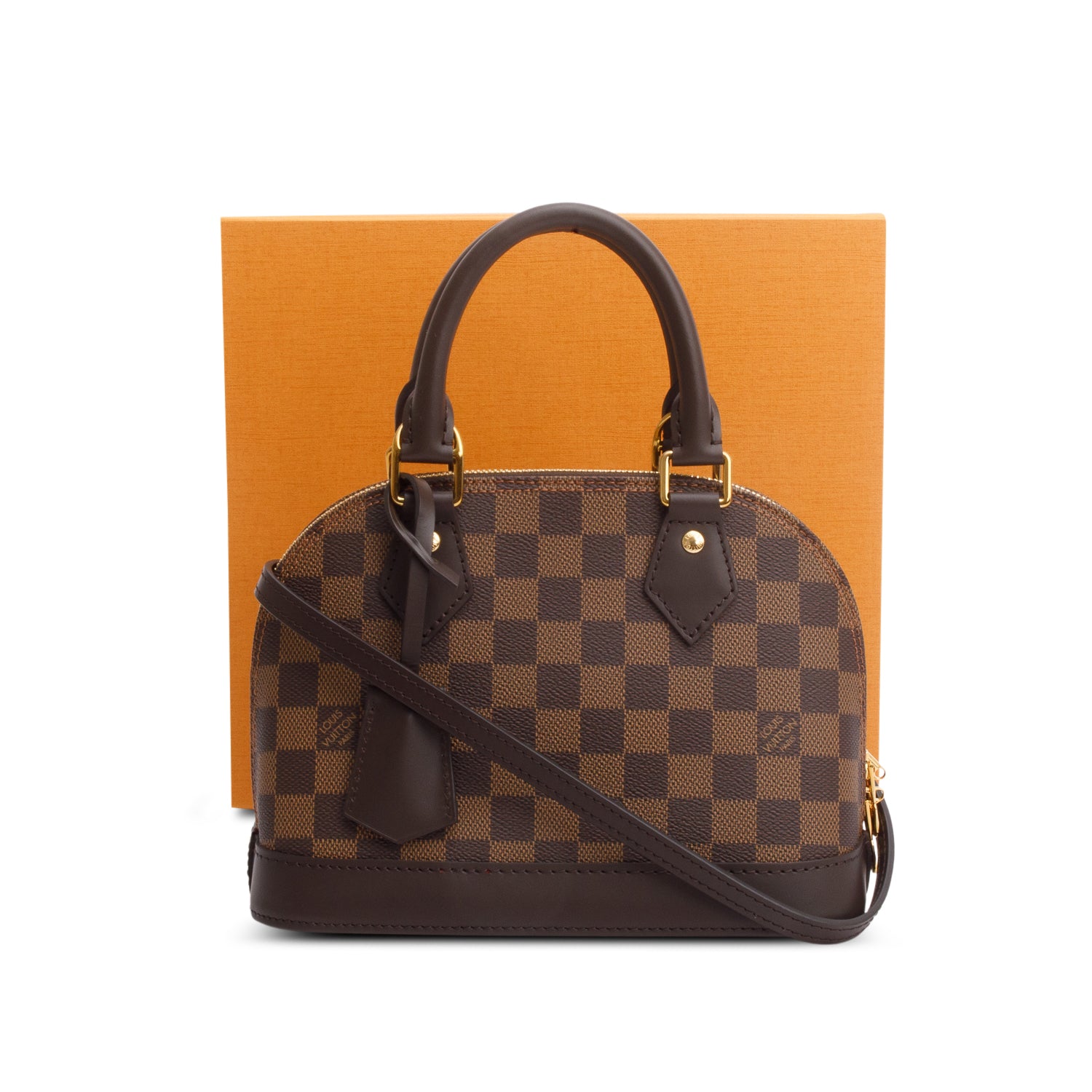 Louis Vuitton 2024 Damier Ebene Alma BB w/ Box & Strap