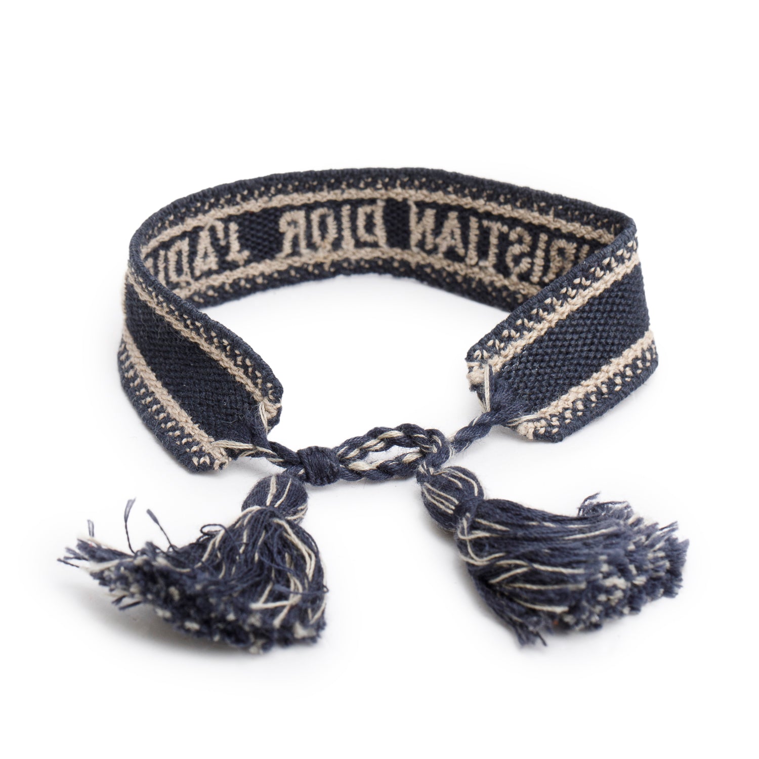 Christian Dior Woven Cotton Oblique J'Adior Friendship Bracelet Set w/ Box