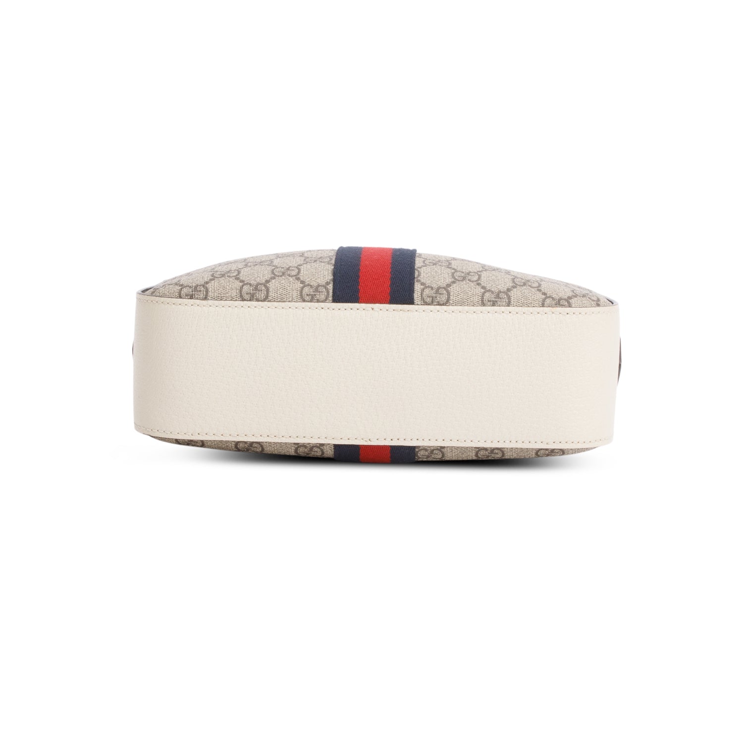 Gucci GG Supreme Monogram Textured Calfskin Web Small Ophidia Camera Bag w/ Box