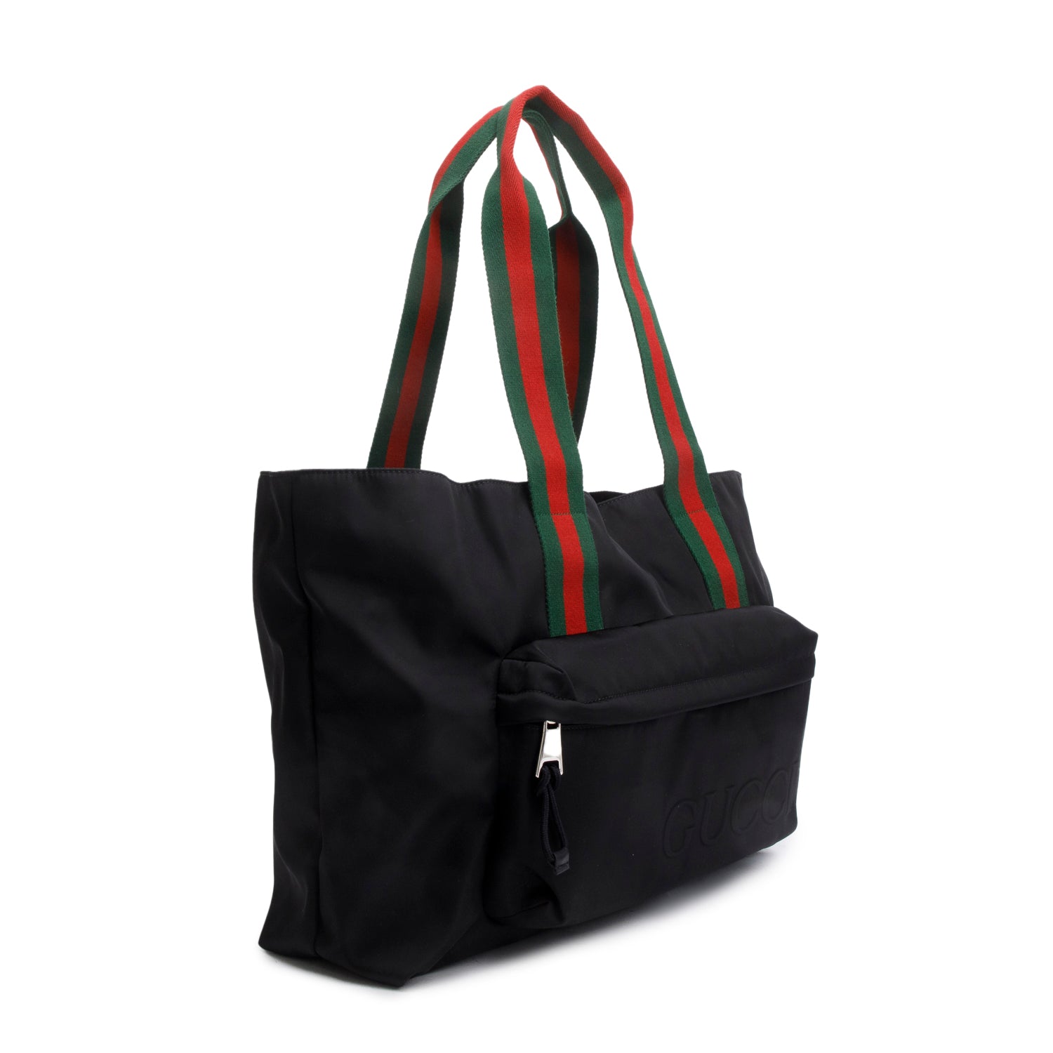 Gucci Black Nylon Web Weekender Bag