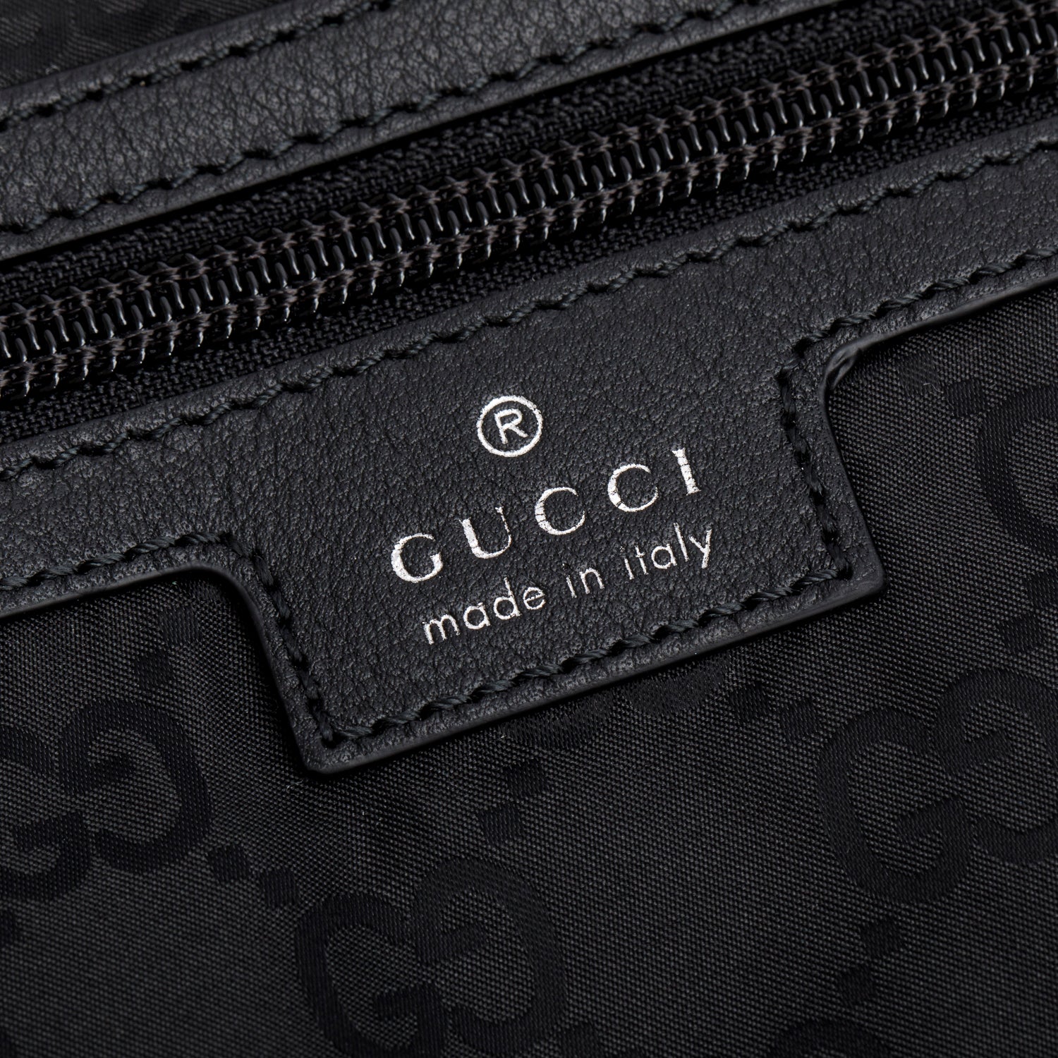 Gucci Black Nylon Web Weekender Bag