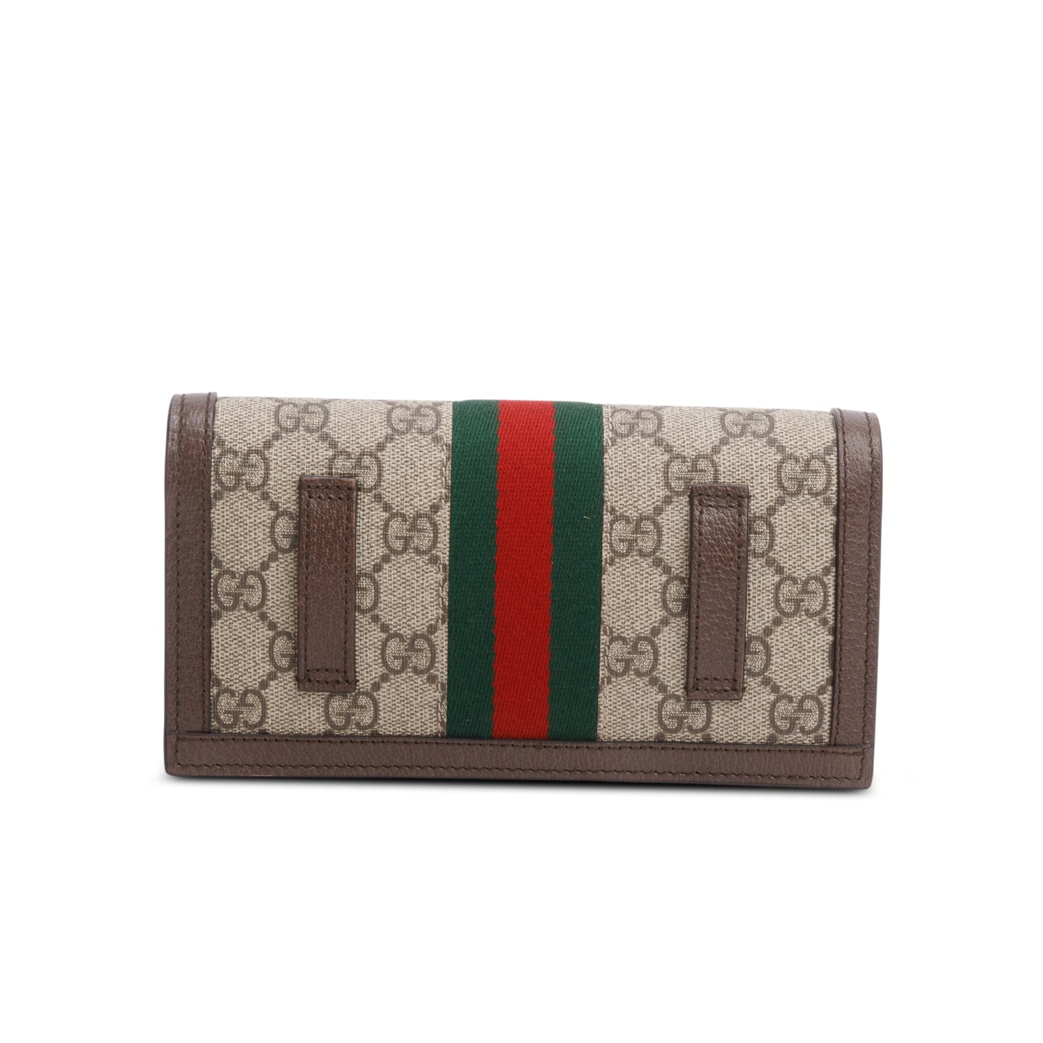 Gucci GG Supreme Monogram Web Ophidia Wallet on Chain w/ Box & Strap
