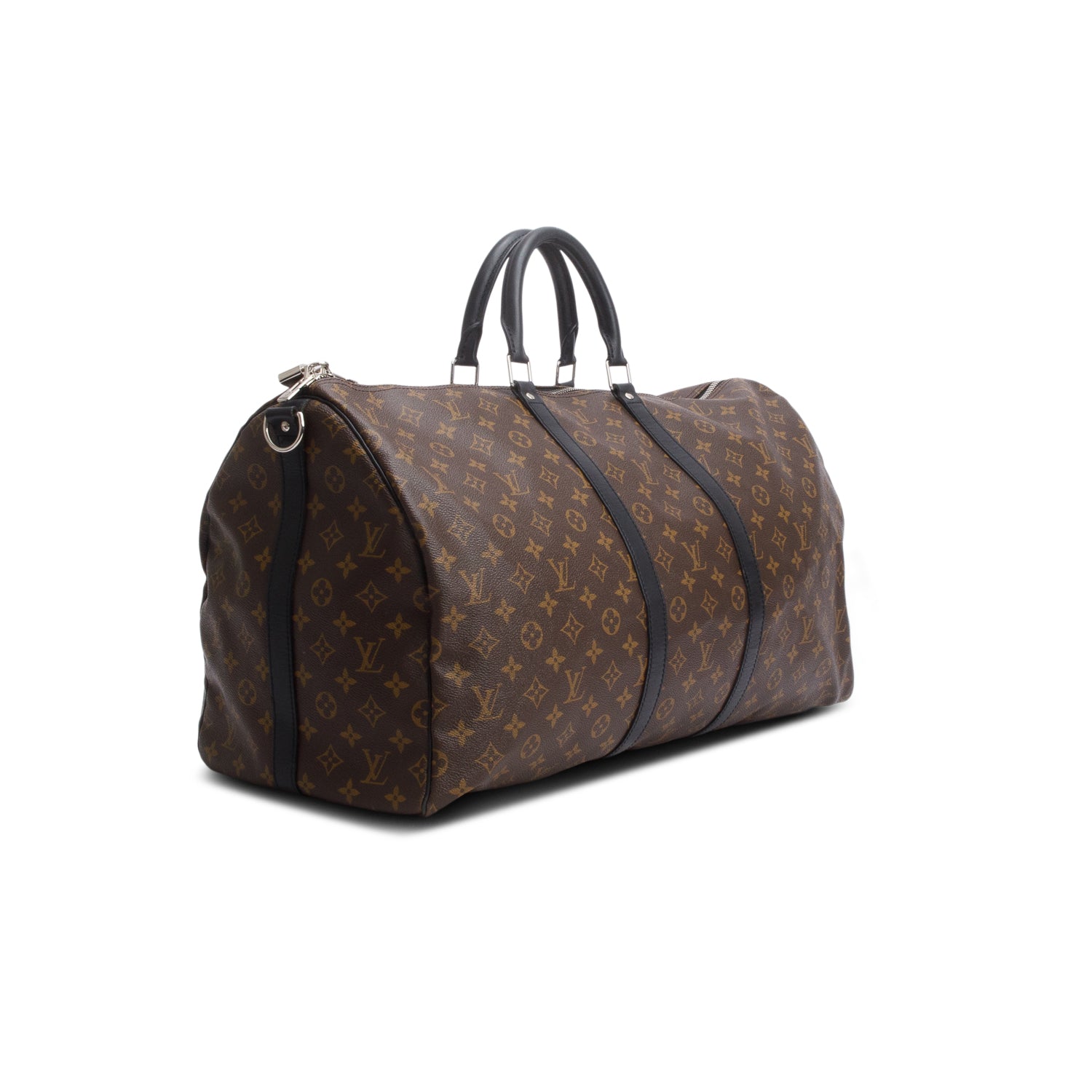 Louis Vuitton Monogram Macassar Keepall Bandouliere 55 w/ Strap