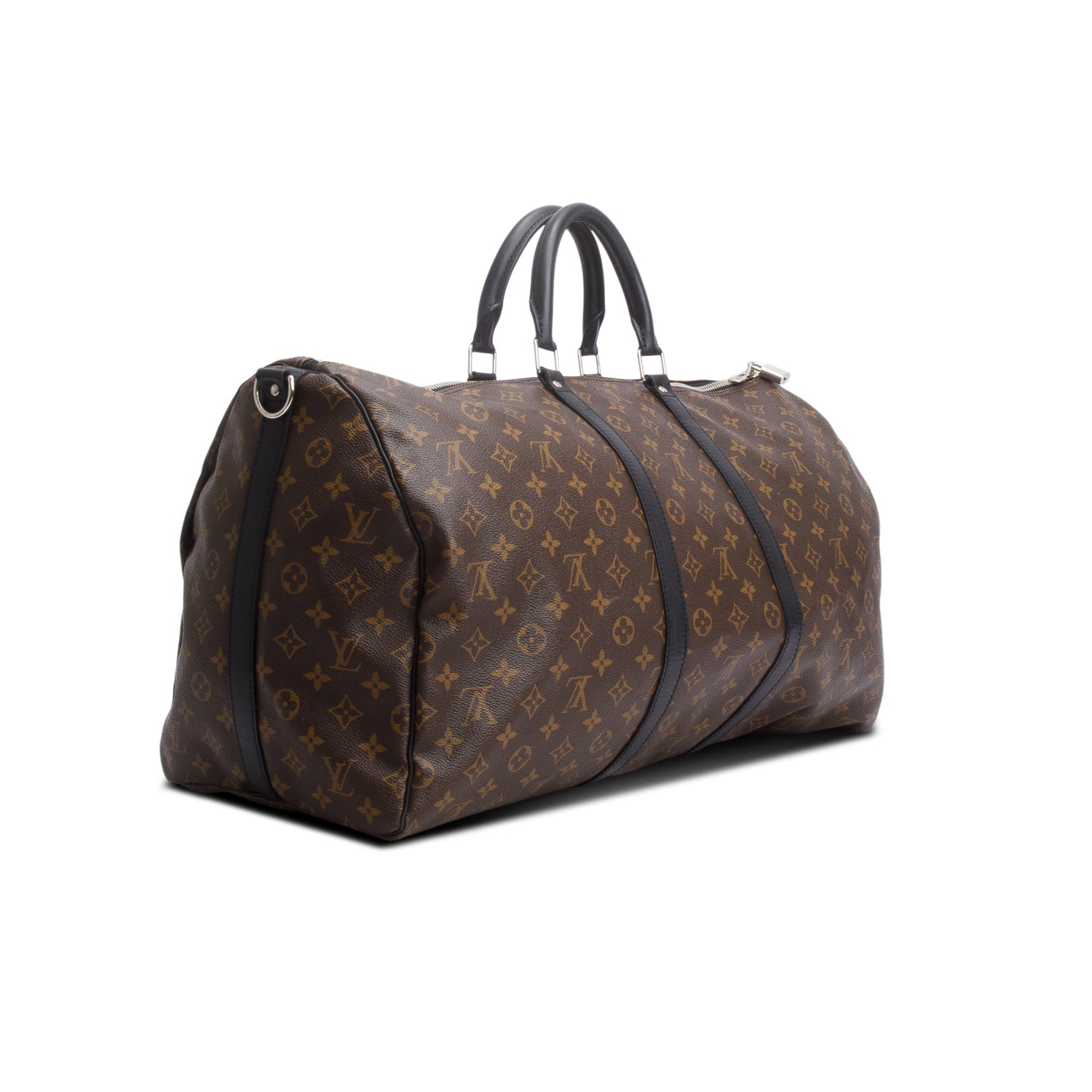 Louis Vuitton Monogram Macassar Keepall Bandouliere 55 w/ Strap