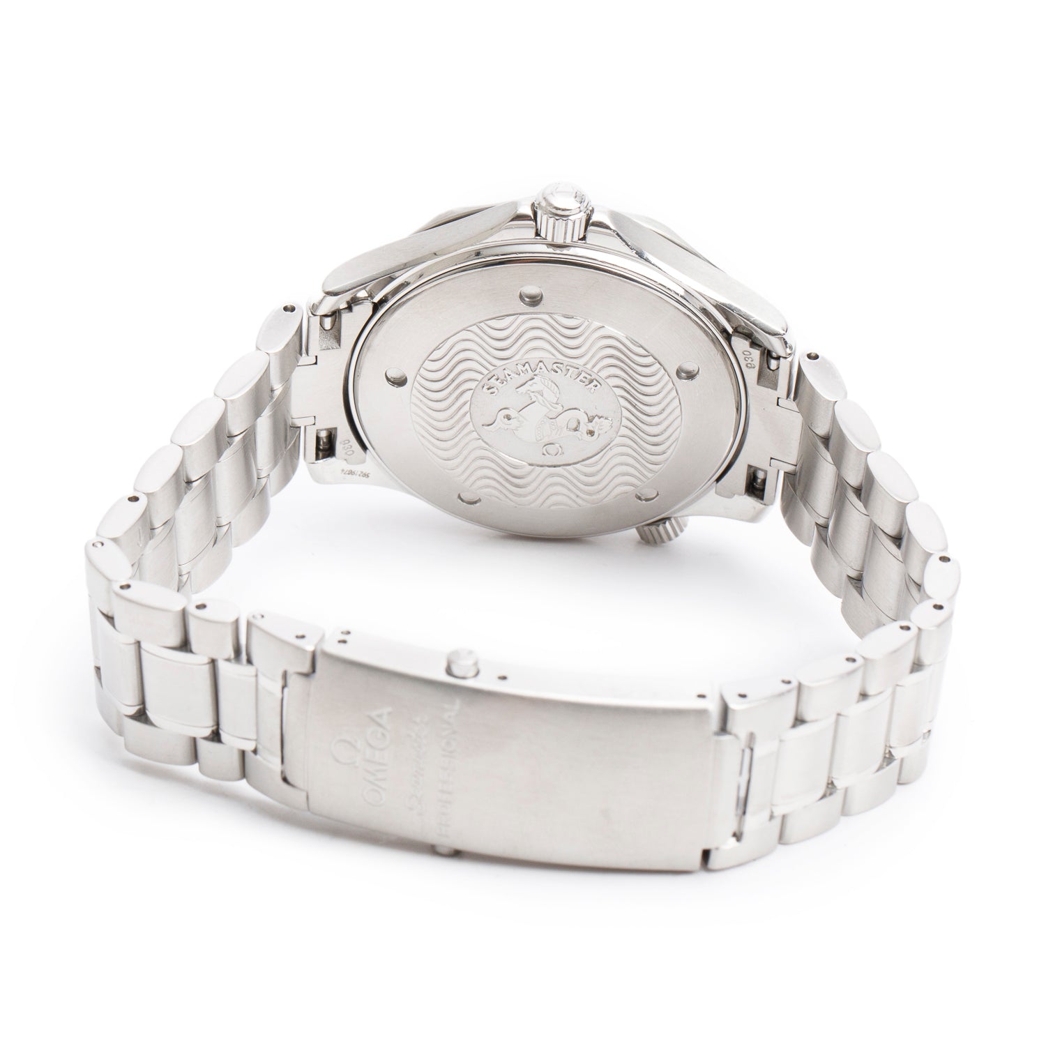 Omega Stainless Steel Seamaster 41 MM Quartz Watch Blue Dial w/ Box