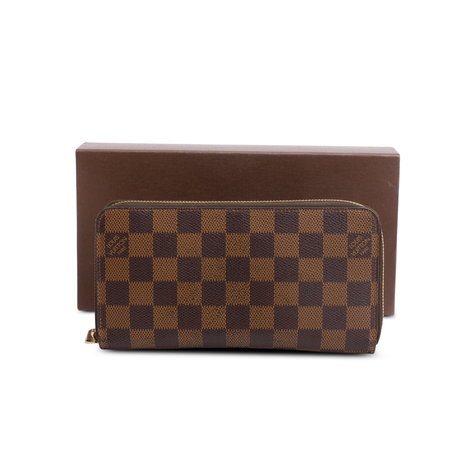 Louis Vuitton Damier Ebene Zippy Wallet w/ Box