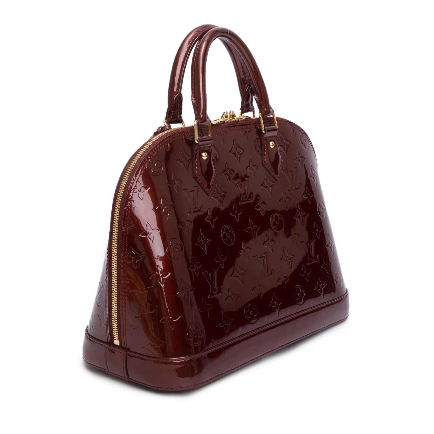 Louis Vuitton Burgundy Monogram Vernis Alma PM