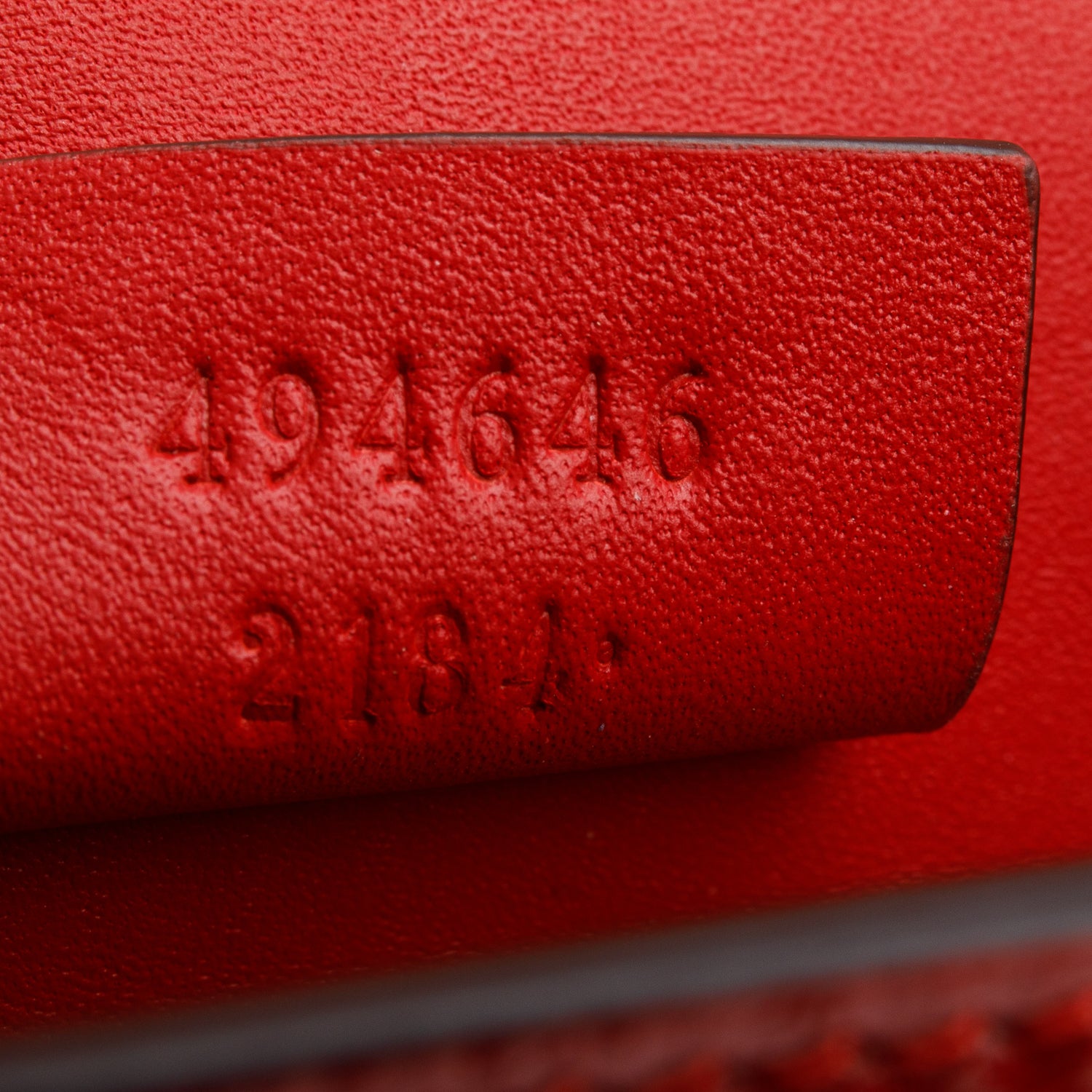 Gucci Red Patent Embroidered Super Mini Sylvie Chain Shoulder Bag w/ Box