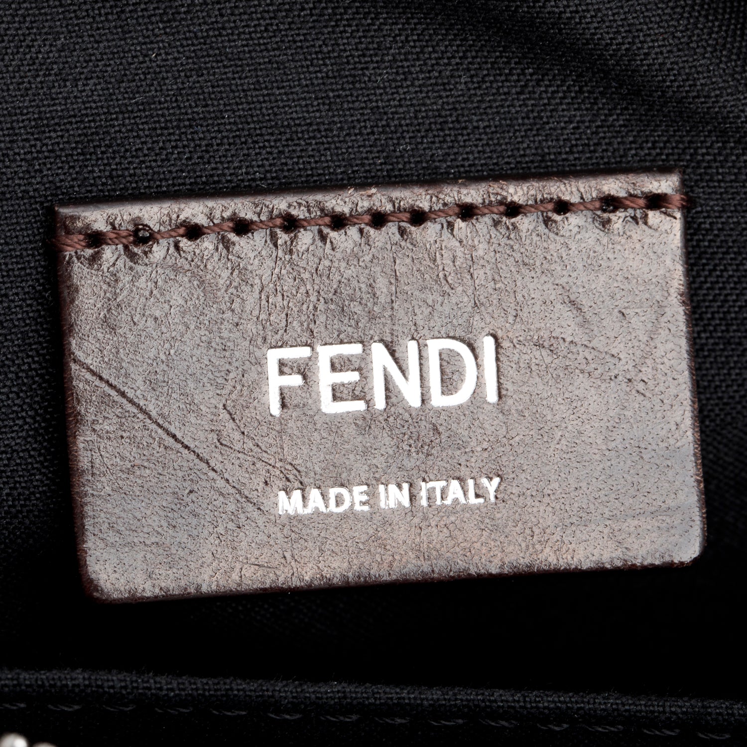 Fendi Brown Leather FF Zucca Canvas Camera Case Bag w/ Box & Receipt