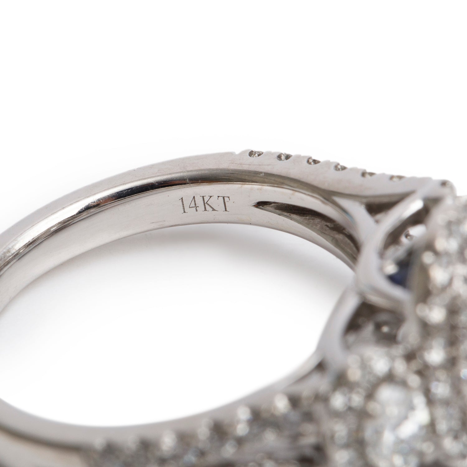 Vera Wang 14k White Gold Love Oval Cut Diamond Engagement Ring, Size 6.5