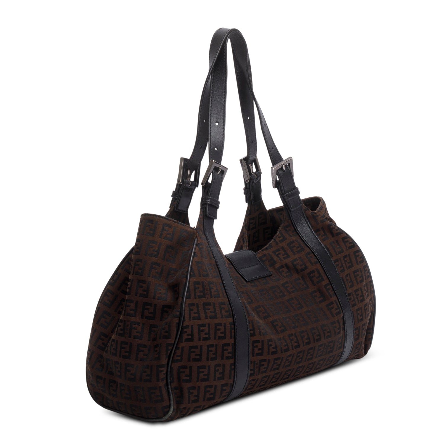Fendi Brown Zucca Canvas Hobo Bag