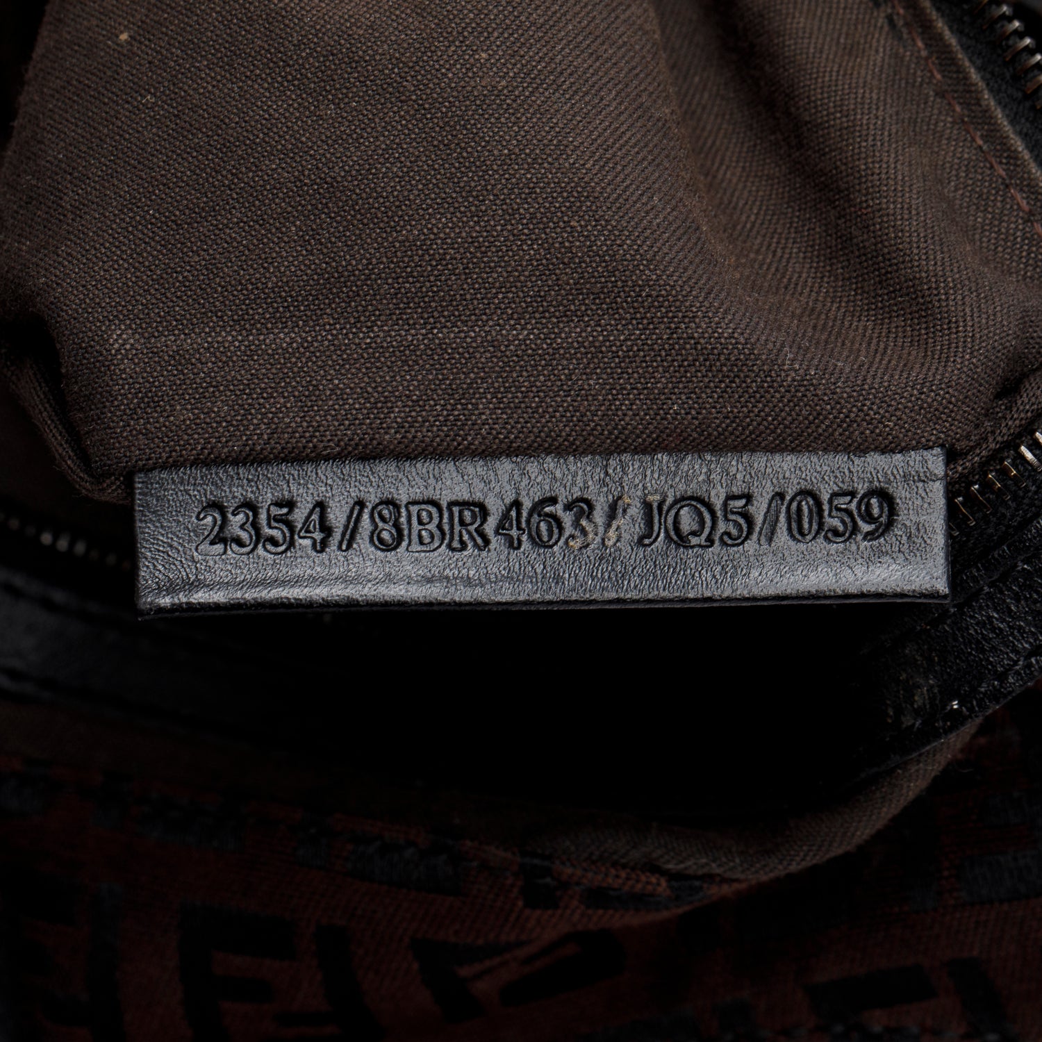 Fendi Brown Zucca Canvas Hobo Bag