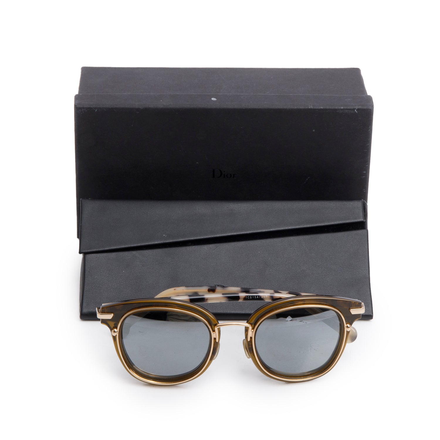 Christian Dior TCS15A/U4P Brown Origins 2 Acetate Mirrored Sunglasses w/ Box & Case