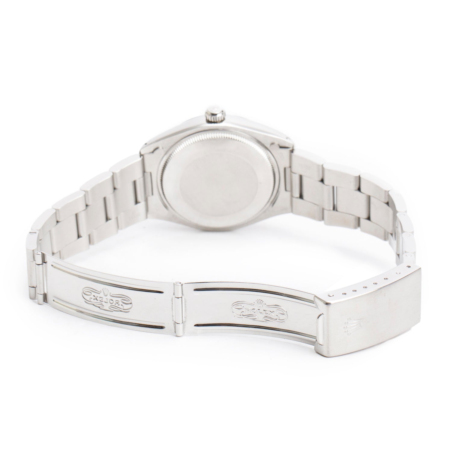 Rolex Stainless Steel Oyster Perpetual 34 MM Automatic Watch Black Dial 1002 w/ Box