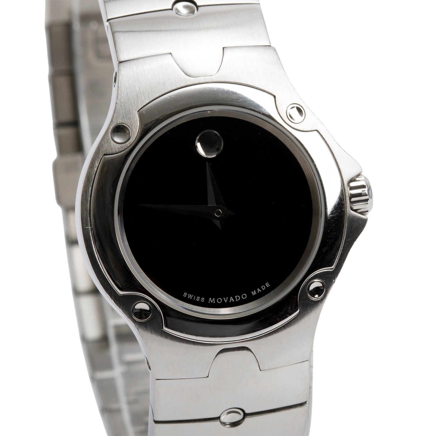 Movado Stainless Steel Museum Sports Edition 27 MM Quartz Watch w/ Box