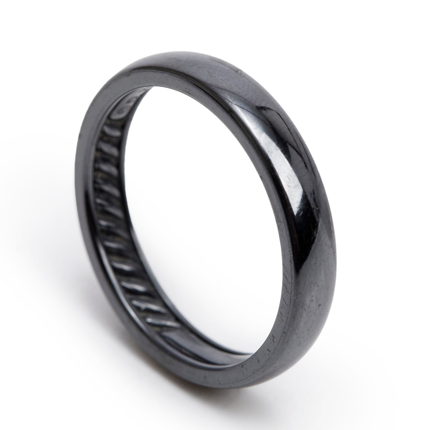 David Yurman Black Titanium 4 MM Classic Band Ring, Size 9.75