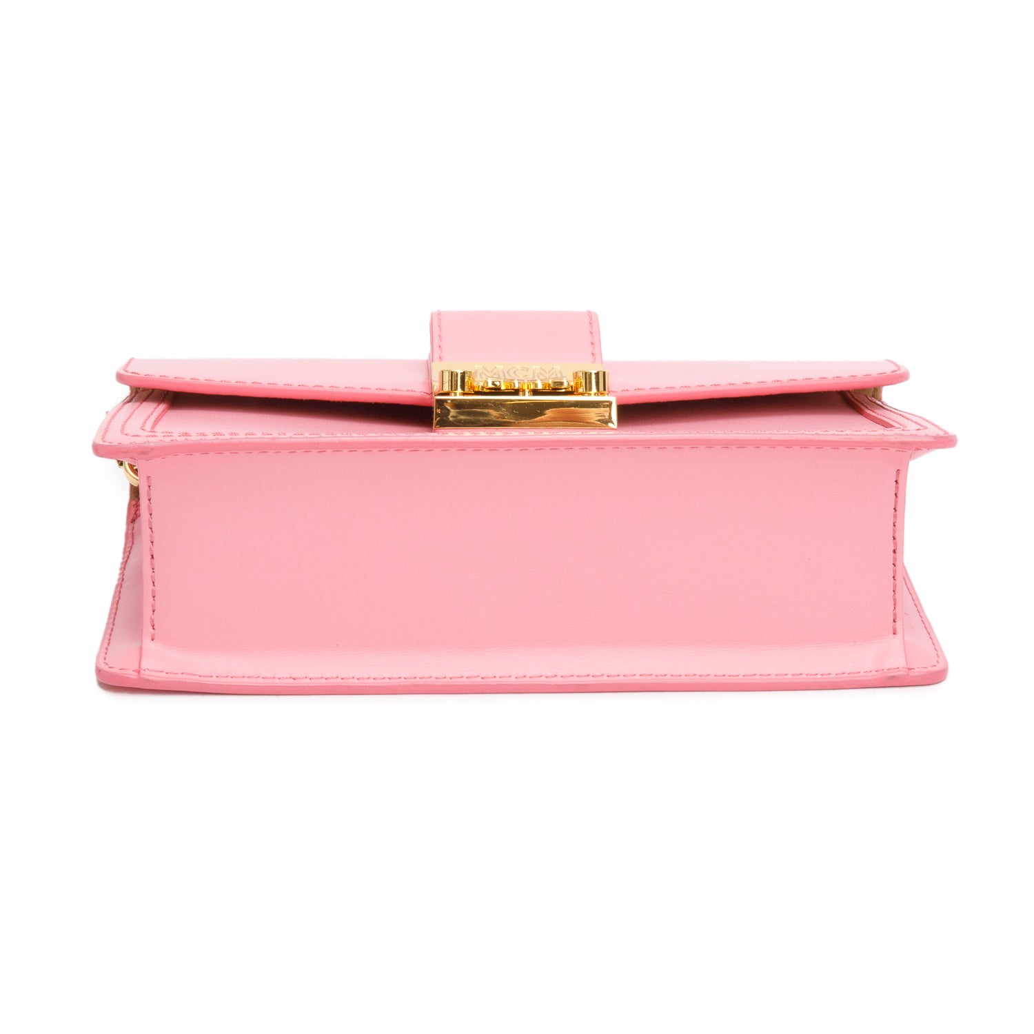 MCM Pink Leather Small Tracy Crossbody Wallet