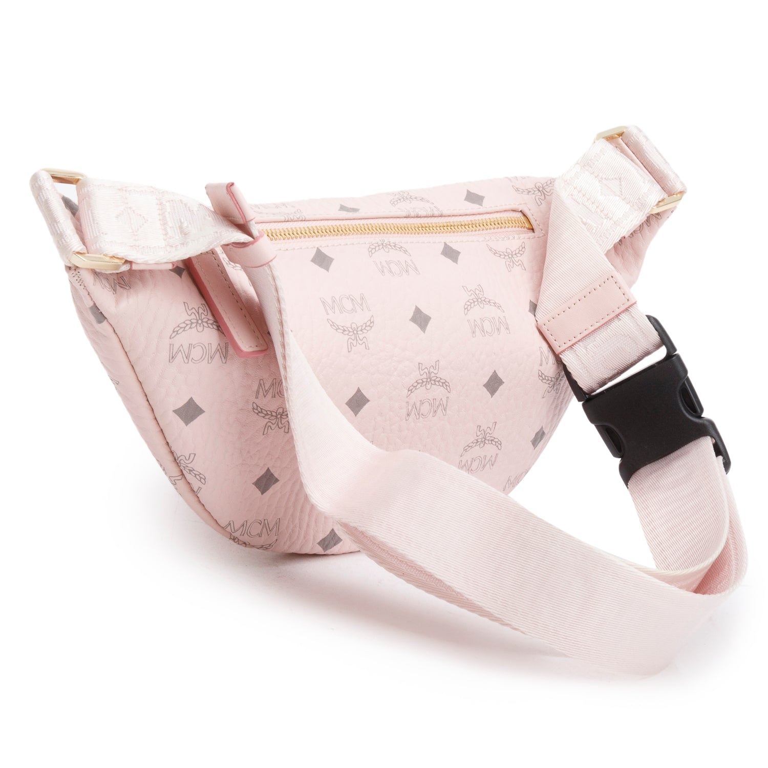 MCM Pink Visetos Fursten Belt Bag