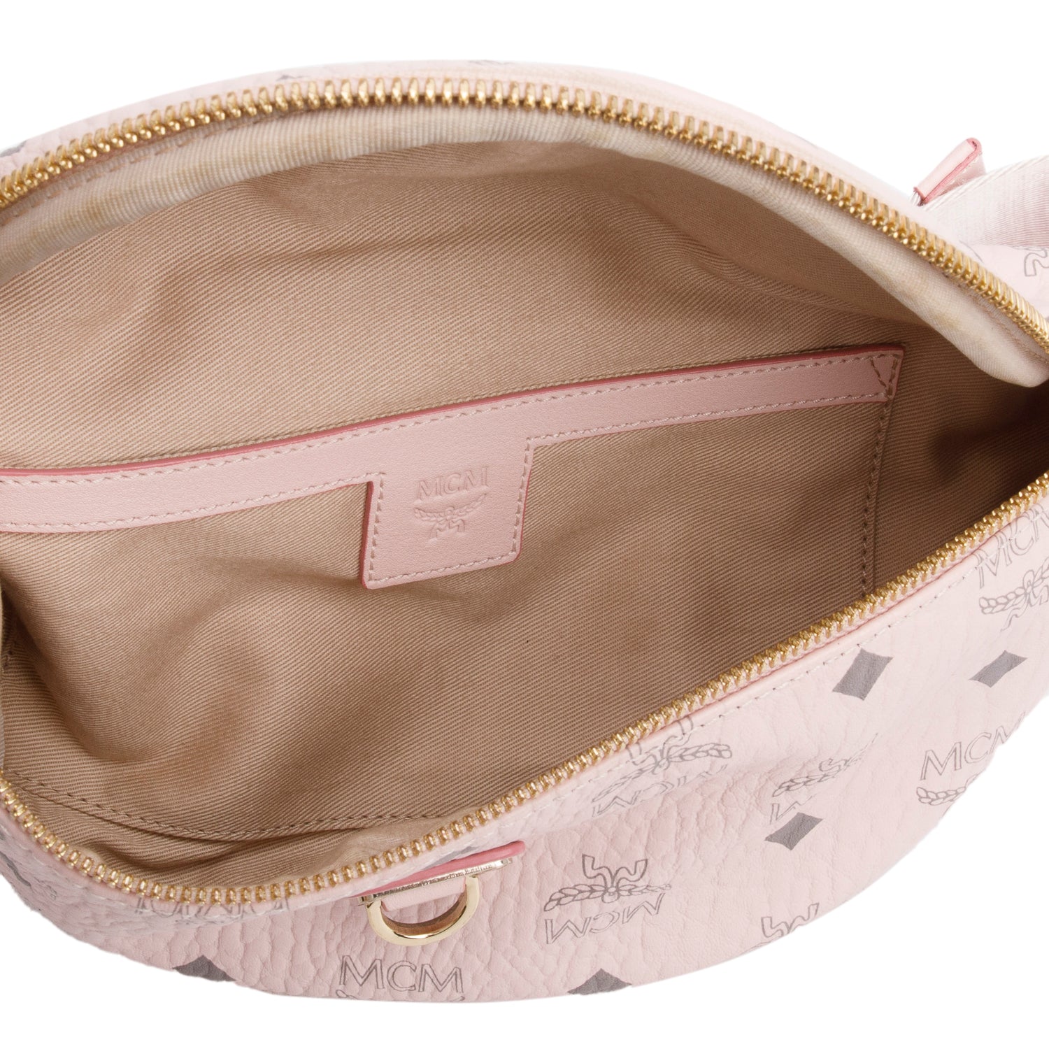 MCM Pink Visetos Fursten Belt Bag