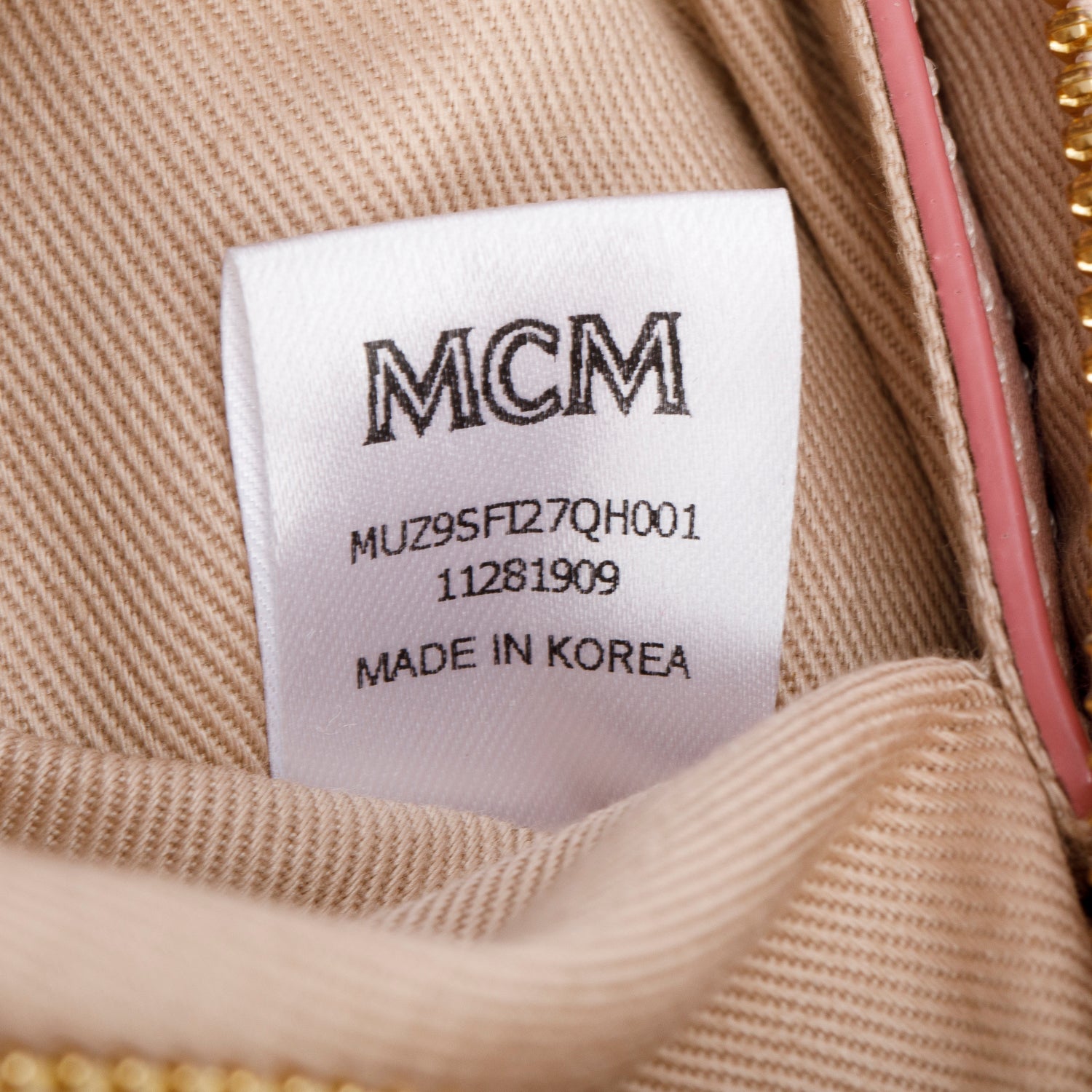 MCM Pink Visetos Fursten Belt Bag